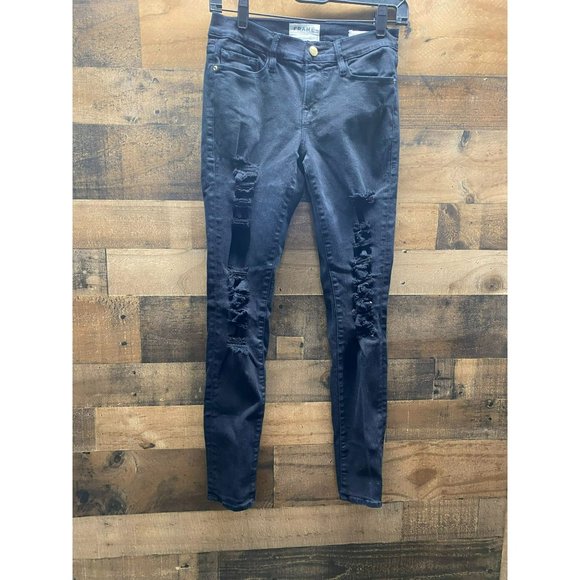 Frame Denim Skinny Ripped Jeans Size 26‎ - Picture 1 of 6